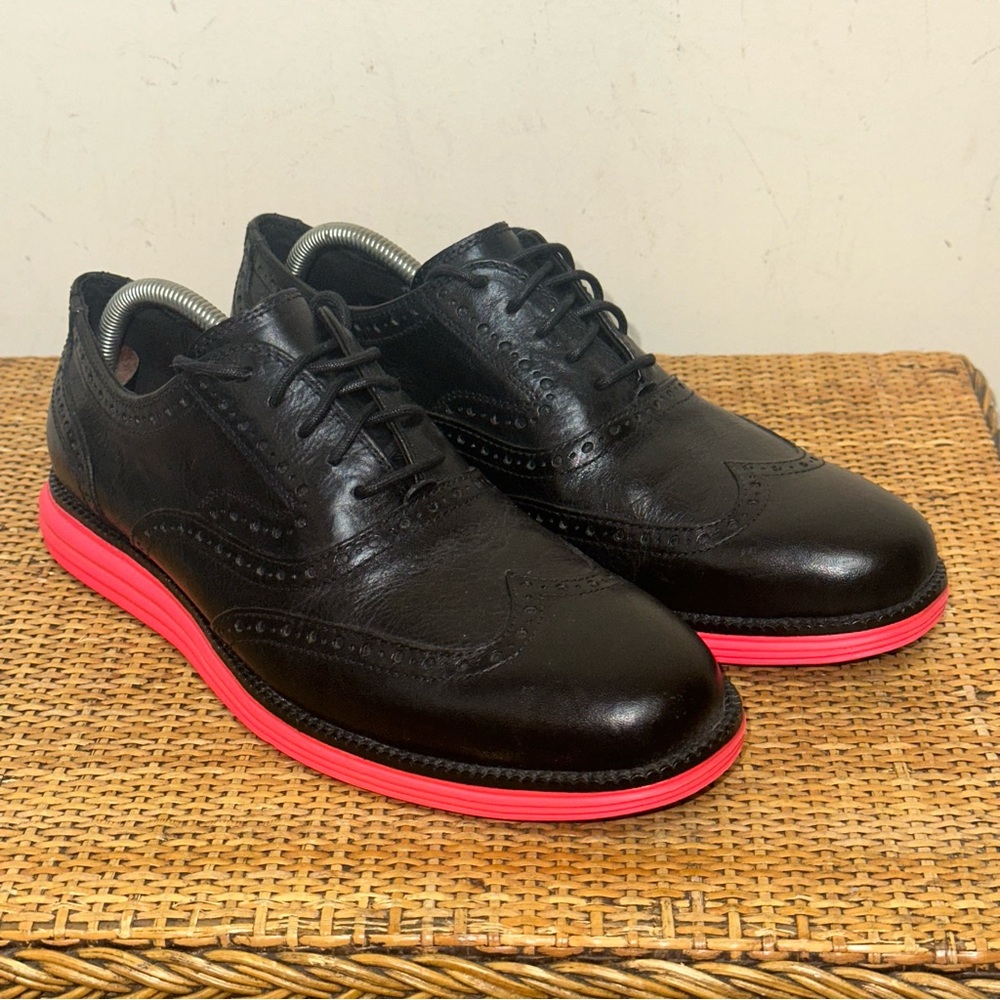 Cole Hann Mens 8.5M Øriginal Grand OS Wingtip Oxfords Classic Preppy Academia